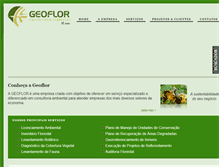 Tablet Screenshot of geoflor.com.br